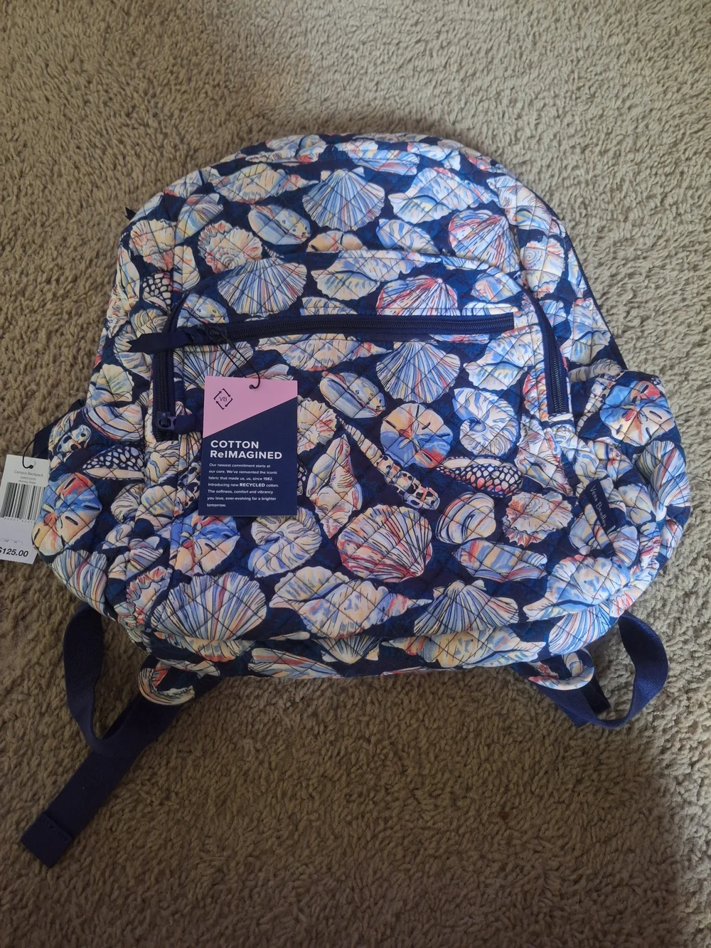 Brand New w/ Tags Vera Bradley Campus Backpack in Morning Shells